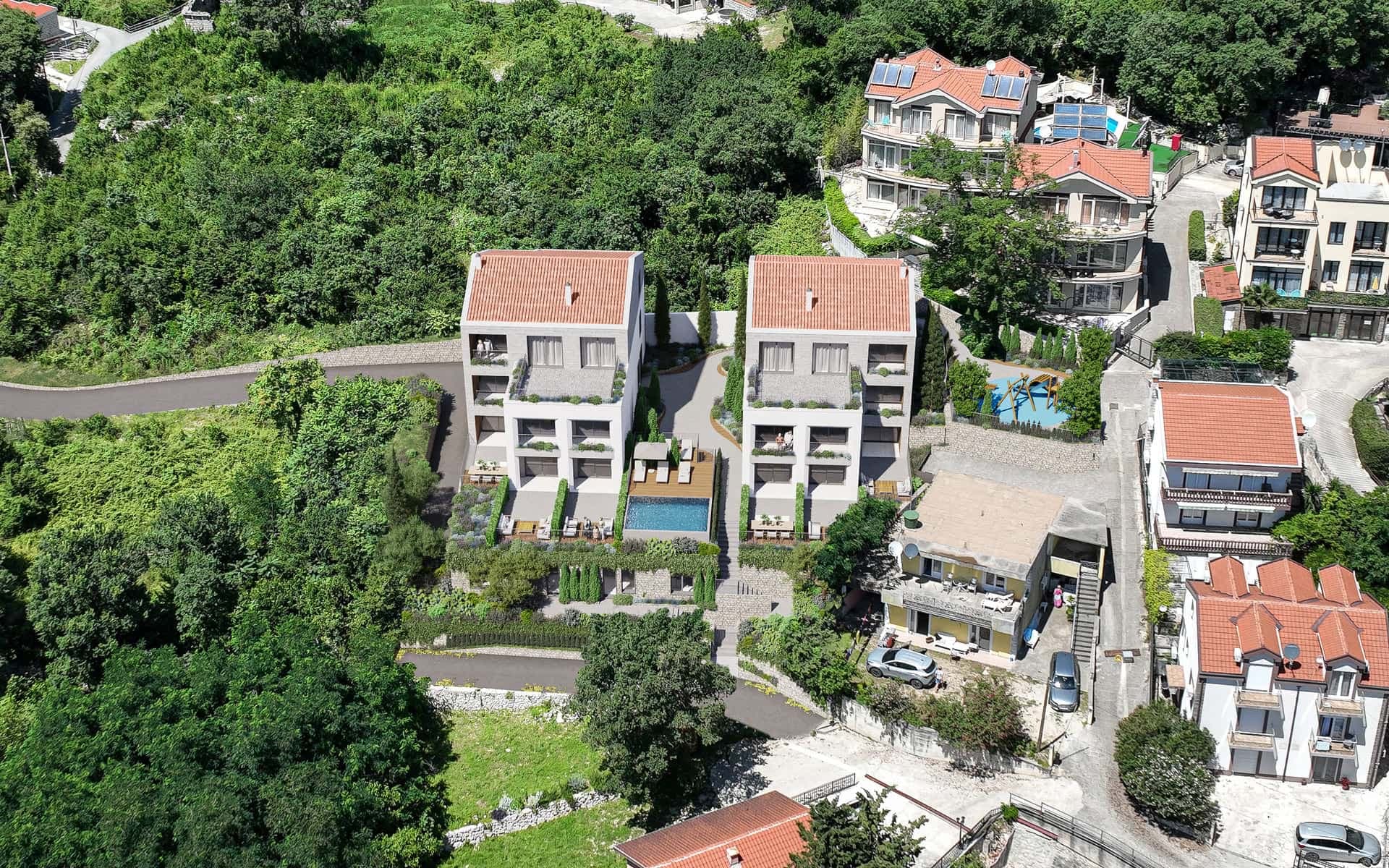 Jednosoban stan sa pogledom na more, Orahovac, Kotor