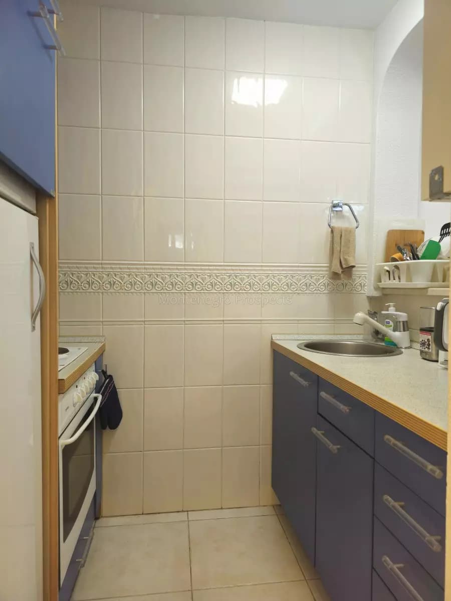 Jednosoban stan sa prostranom terasom u naselju Podkošljun, Budva